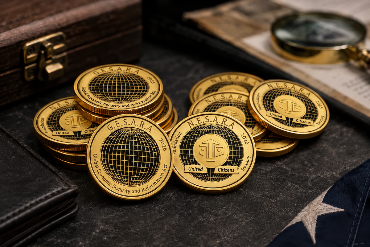 Nesara Gesara Premium Edition Gold Coin