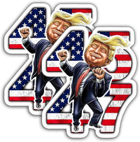 Trump 45/47 Patriotic Vinyl Sticker