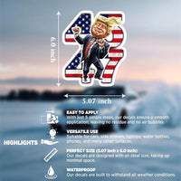 Trump 45/47 Patriotic Vinyl Sticker