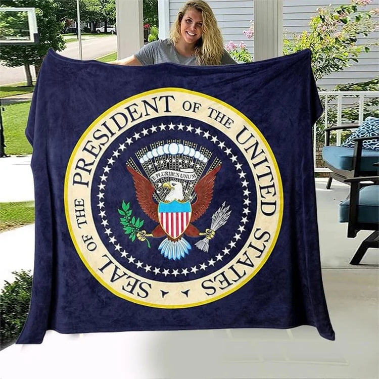 Presidential Blanket showing the Seal of the President of the United States
